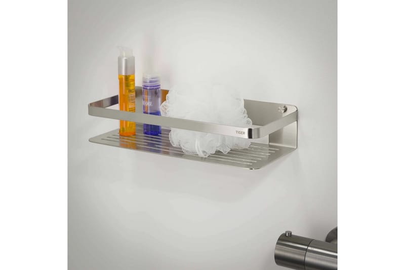 Tiger Duschhylla Caddy silver stor 1400230946 - Hus & renovering - Kök & bad - Badrum - Duscharmatur & dusch tillbehör