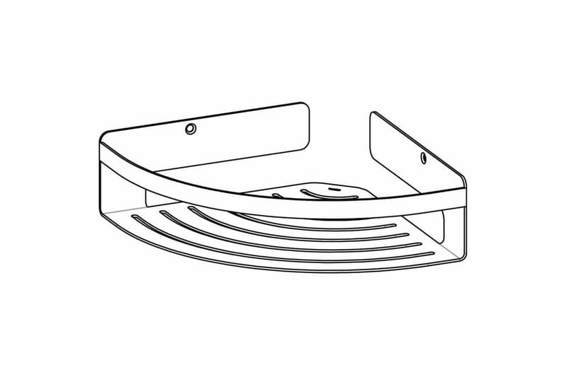 Tiger Duschhylla hörn Caddy silver stor 1400630946 - Duschhyllor & duschkorgar