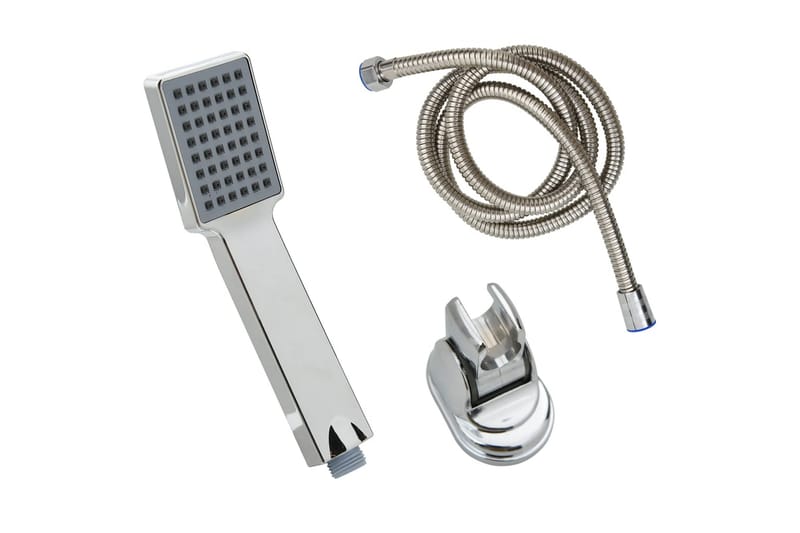 Duschhandtag med 1,5 m slang krom - Silver - Hus & renovering - Kök & bad - Badrum - Duscharmatur & dusch tillbehör