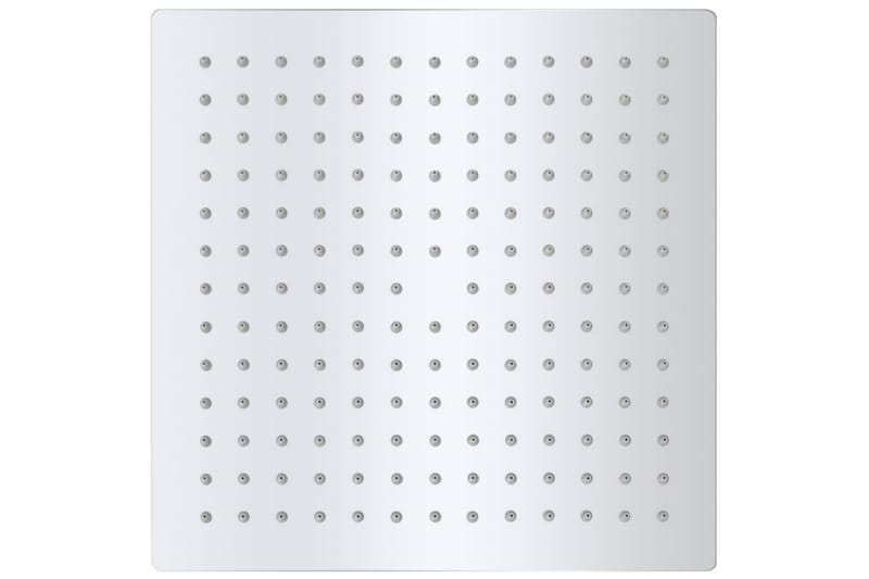 Regnduschhuvud 2 st rostfritt stål 25x25 cm - Silver - Hus & renovering - Kök & bad - Badrum - Duscharmatur & dusch tillbehör