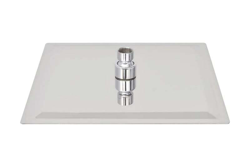 Regnduschhuvud 2 st rostfritt stål 25x25 cm - Silver - Hus & renovering - Kök & bad - Badrum - Duscharmatur & dusch tillbehör
