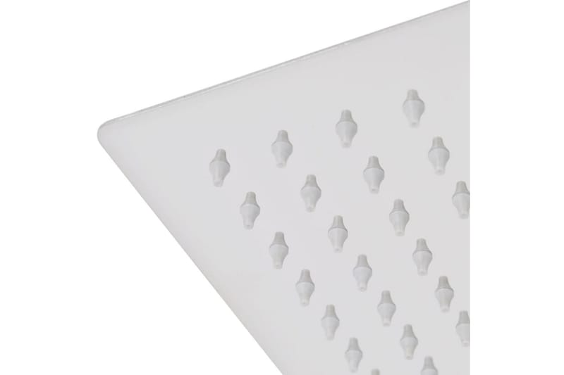 Regnduschhuvud 2 st rostfritt stål 30x30 cm - Silver - Hus & renovering - Kök & bad - Badrum - Duscharmatur & dusch tillbehör