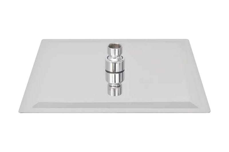 Takduschhuvud rostfritt stål 25x25 cm fyrkantigt - Silver - Badrumshandtag & badrumsbeslag - Duschmunstycke & duschhandtag