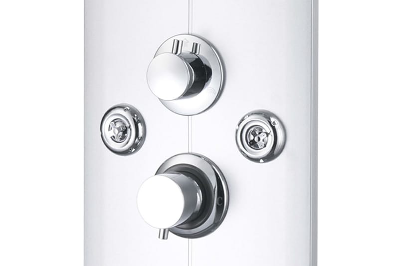 Duschpanel 25x43x120 cm silver - Vit - Hus & renovering - Kök & bad - Badrum - Duscharmatur & dusch tillbehör