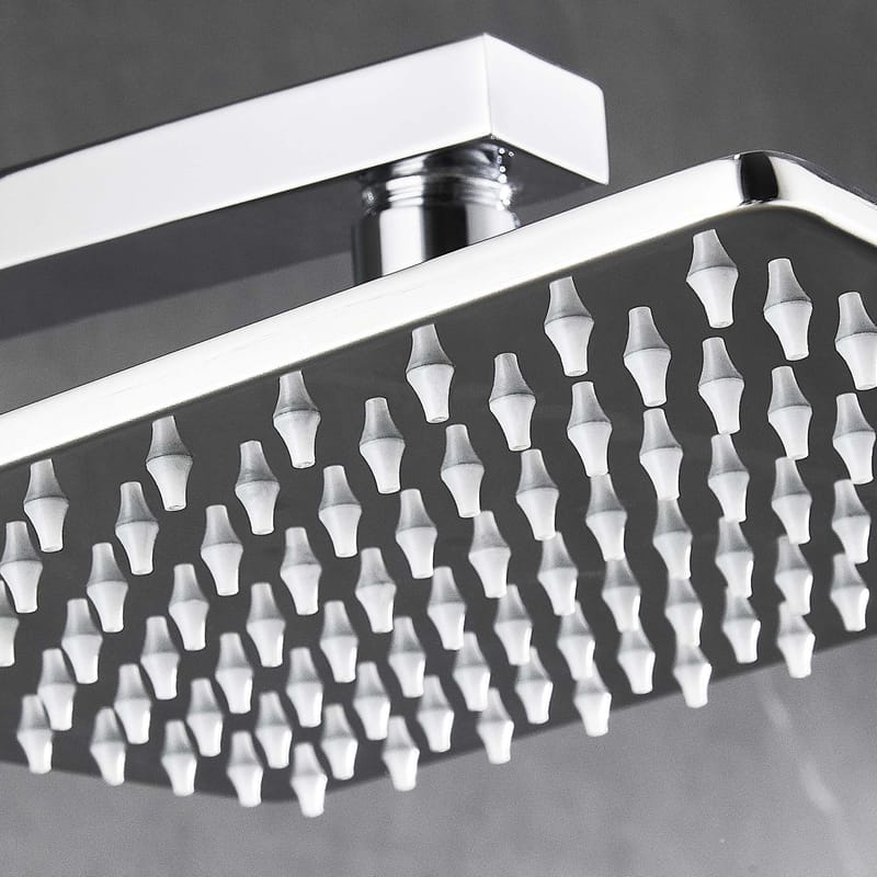 Duschpanel - silver med fyrkantig dusch - Hus & renovering - Kök & bad - Badrum - Duscharmatur & dusch tillbehör