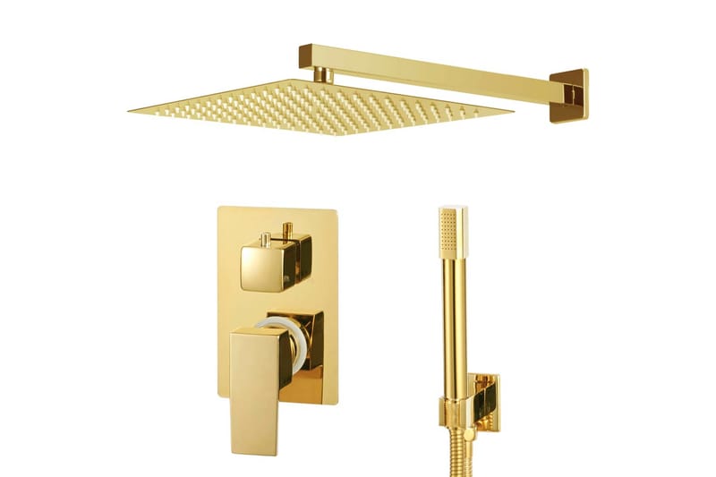 Duschsystem rostfritt stål 201 guld - Hus & renovering - Kök & bad - Badrum - Duscharmatur & dusch tillbehör