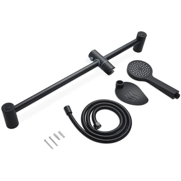Duschset med handdusch | Höj- och sänkbar | Svart - Hus & renovering - Kök & bad - Badrum - Duscharmatur & dusch tillbehör