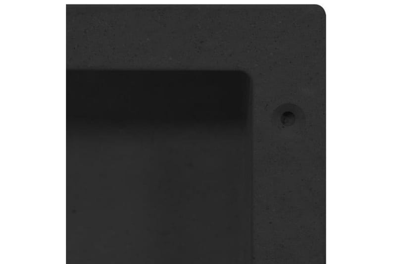 Infälld duschhylla niche matt svart 41x36x10 cm - Svart - Duschhyllor & duschkorgar
