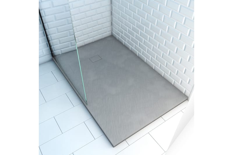 Siggeboda Duschkar 120x80 cm - Ljusgrå - Övrigt badrumstillbehör - Duschkar