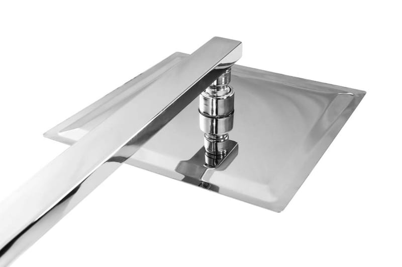 Dusch med handdusch och termostat rostfritt stål - Silver - Takdusch