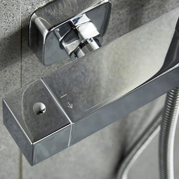 Takdusch i silver med fyrkantigt huvud - Hus & renovering - Kök & bad - Badrum - Duscharmatur & dusch tillbehör