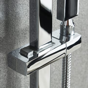 Takdusch i silver med fyrkantigt huvud - Hus & renovering - Kök & bad - Badrum - Duscharmatur & dusch tillbehör