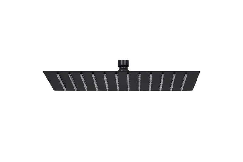 Regnduschhuvud rostfritt stål 30x20 cm rektangulärt svart - Svart - Hus & renovering - Kök & bad - Badrum - Duscharmatur & dusch tillbehör