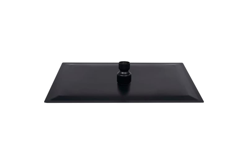 Regnduschhuvud rostfritt stål 30x20 cm rektangulärt svart - Svart - Hus & renovering - Kök & bad - Badrum - Duscharmatur & dusch tillbehör