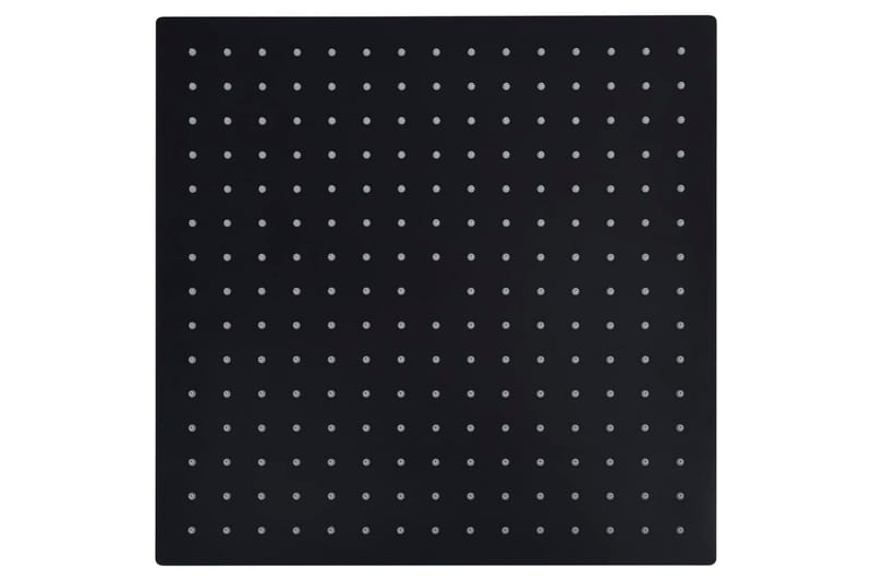 Regnduschhuvud rostfritt stål 40x40 cm fyrkantigt svart - Hus & renovering - Kök & bad - Badrum - Duscharmatur & dusch tillbehör