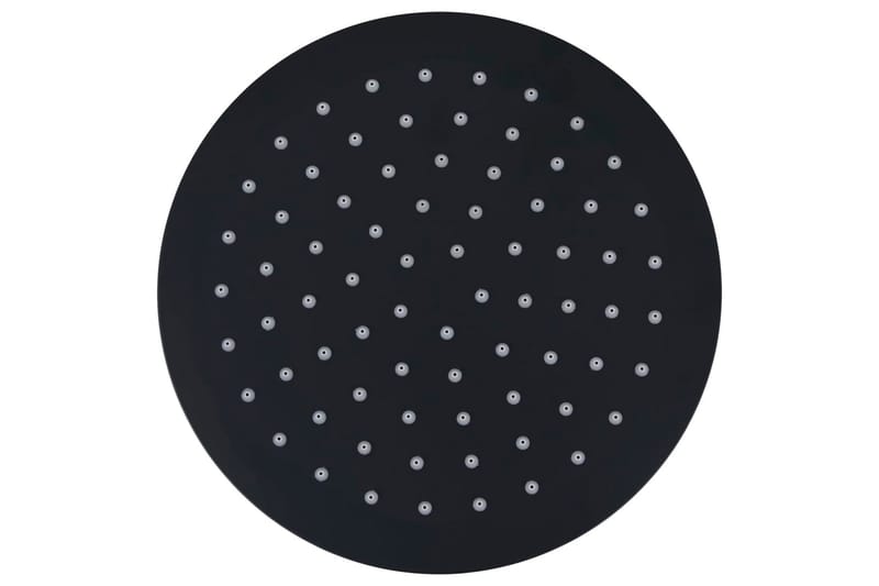 Takduschhuvud i rostfritt stål 20 cm rund svart - Svart - Hus & renovering - Kök & bad - Badrum - Duscharmatur & dusch tillbehör