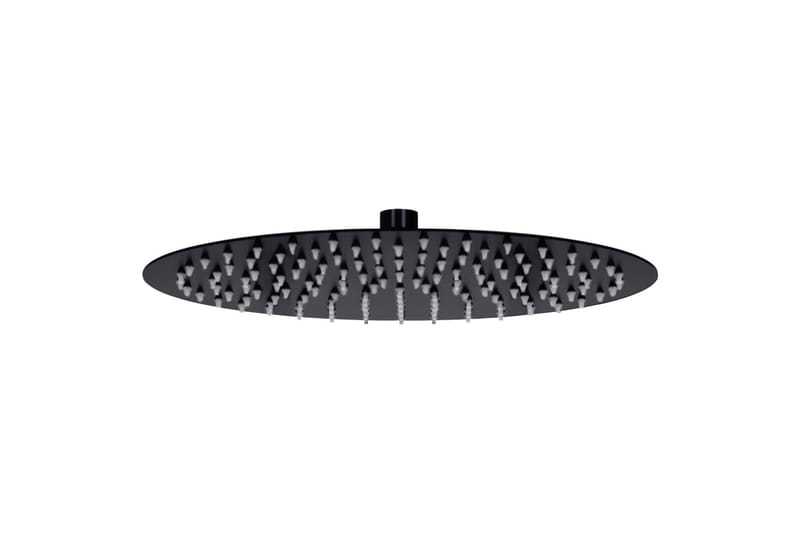 Takduschhuvud i rostfritt stål 30 cm rund svart - Svart - Hus & renovering - Kök & bad - Badrum - Duscharmatur & dusch tillbehör