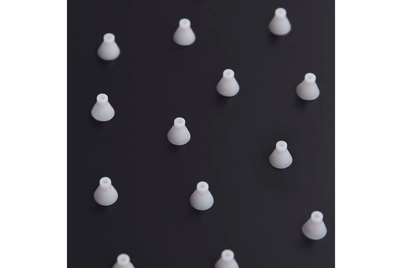 Takduschhuvud rostfritt stål 25x25 cm fyrkantigt svart - Svart - Hus & renovering - Kök & bad - Badrum - Duscharmatur & dusch tillbehör