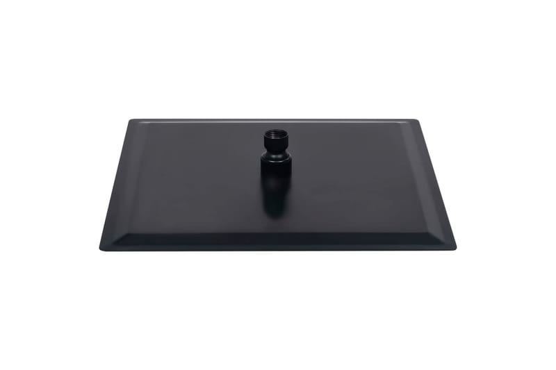 Takduschhuvud rostfritt stål 25x25 cm fyrkantigt svart - Svart - Hus & renovering - Kök & bad - Badrum - Duscharmatur & dusch tillbehör