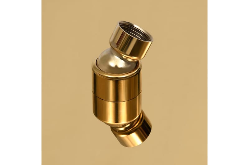 Takduschhuvud rostfritt stål 40 cm rund guld - Guld - Hus & renovering - Kök & bad - Badrum - Duscharmatur & dusch tillbehör