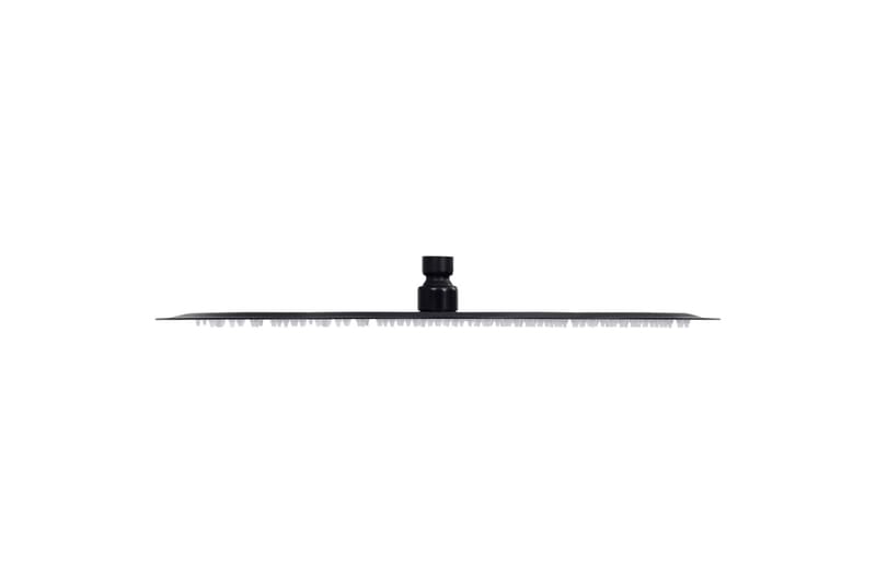 Takduschhuvud rostfritt stål 40 cm rund svart - Svart - Hus & renovering - Kök & bad - Badrum - Duscharmatur & dusch tillbehör