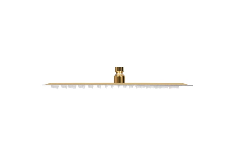 Takduschhuvud rostfritt stål 40x40 cm fyrkantigt guld - Guld - Hus & renovering - Kök & bad - Badrum - Duscharmatur & dusch tillbehör