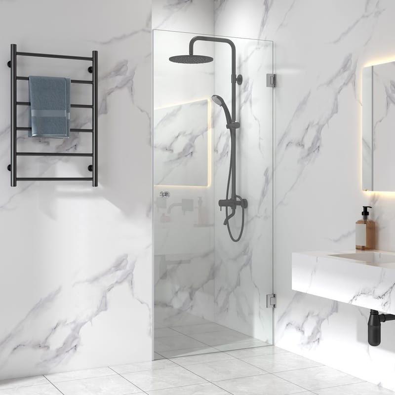 Duschdörr 80x210 - silver - Hus & renovering - Kök & bad - Badrum - Duschar