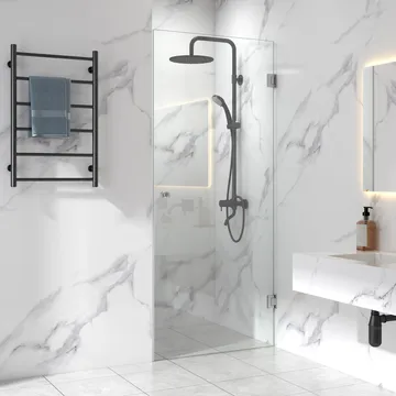Duschdörr 90x210 - silver - Hus & renovering - Kök & bad - Badrum - Duschar
