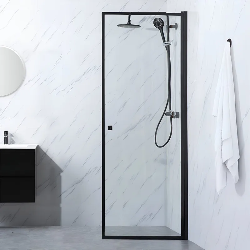 Duschdörr Bathlife Profil Rak 100 Dörr Svart, Bathlife