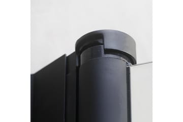 Duschdörr Mångsidig 45° Dörr Klarglas Svart 900 - Svart|Glas - Hus & renovering - Kök & bad - Badrum - Duschar