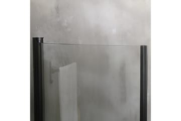 Duschdörr Mångsidig 45° Dörr Klarglas Svart 900 - Svart|Glas - Hus & renovering - Kök & bad - Badrum - Duschar