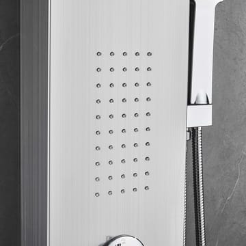 Duschpanel - silver med rundad form - Hus & renovering - Kök & bad - Badrum - Duscharmatur & dusch tillbehör