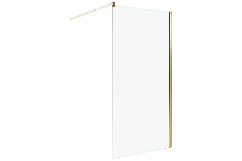 Duschskärm Ahaus Transparent/guld, 100x100x190 cm - Transparent/guld, 100x100x190 cm - Hus & renovering - Kök & bad - Badrum - Duschar