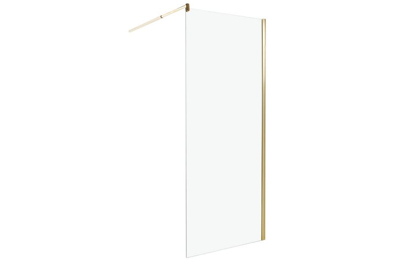 Duschskärm Ahaus Transparent/guld, 80x80x190 cm, Transparent/guld, 80x80x190 cm