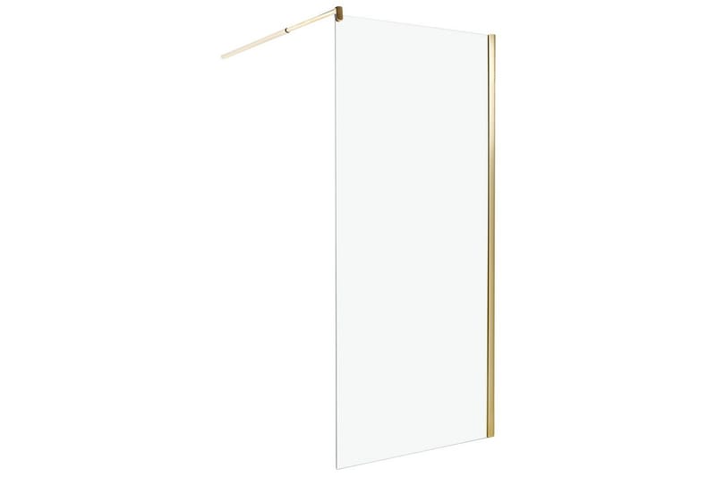 Duschskärm Ahaus Transparent/guld, 90x90x190 cm - Transparent/guld, 90x90x190 cm - Hus & renovering - Kök & bad - Badrum - Duschar