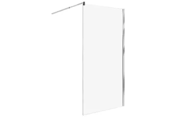 Duschskärm Ahaus Transparent/Silver, 100x100x190 cm