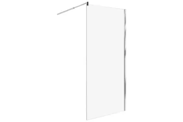 Duschskärm Ahaus Transparent/Silver, 90x90x190 cm