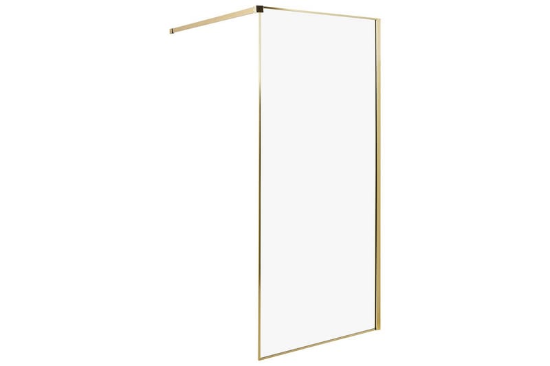 Duschskärm Waspam Transparent/guld, 90x90x190 cm, Transparent/guld, 90x90x190 cm