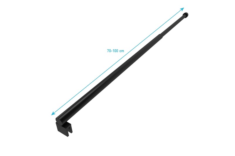 Duschstång 70 cm - Svart - Hus & renovering - Kök & bad - Badrum - Duscharmatur & dusch tillbehör