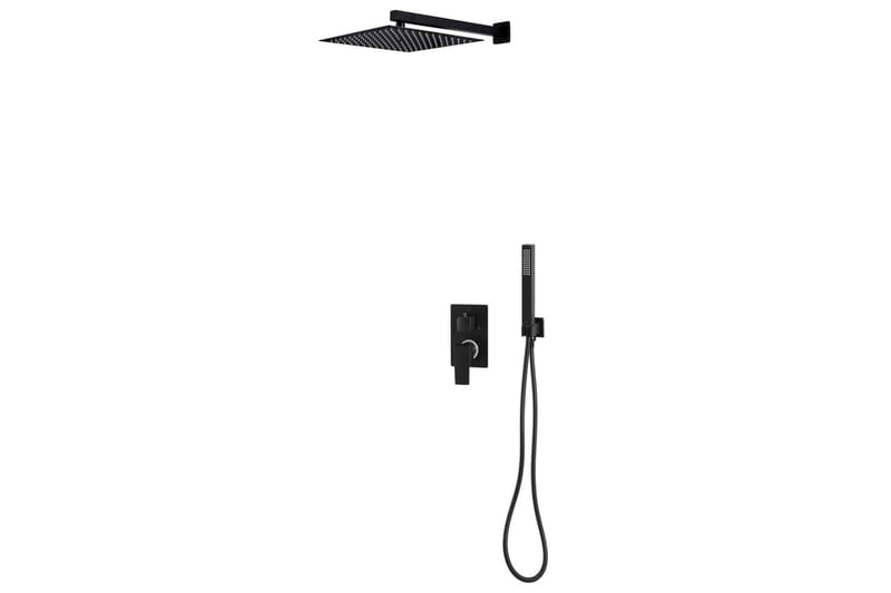 Duschsystem rostfritt stål 201 svart - Hus & renovering - Kök & bad - Badrum - Duscharmatur & dusch tillbehör