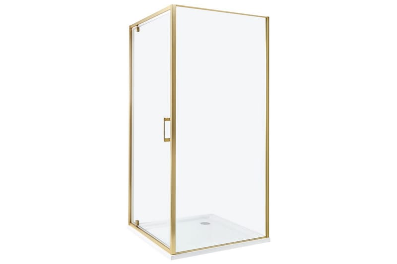 Duschväggar Darli Transparent/guld, 90x90x185 cm, Transparent/guld, 90x90x185 cm
