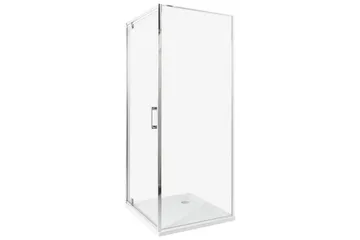 Duschväggar Darli Transparent/Silver, 70x70x185 cm