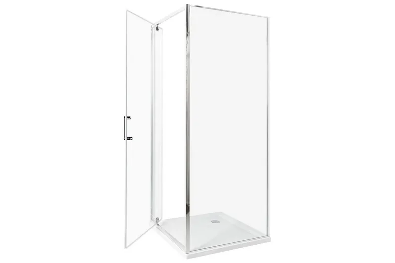 Duschväggar Darli Transparent/Silver, 70x70x185 cm - Transparent/Silver, 70x70x185 cm - Hus & renovering - Kök & bad - Badrum - Duschar