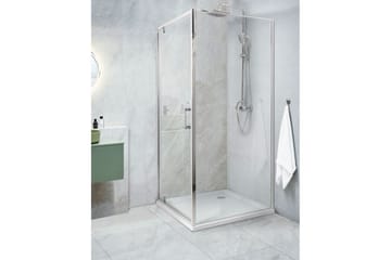 Duschväggar Darli Transparent/Silver, 80x80x185 cm - Transparent/Silver, 80x80x185 cm - Hus & renovering - Kök & bad - Badrum - Duschar