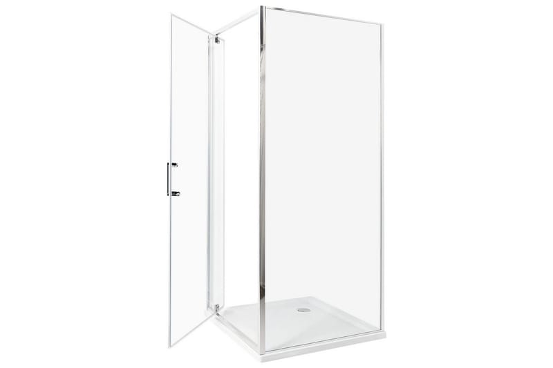 Duschväggar Darli Transparent/Silver, 80x80x185 cm - Transparent/Silver, 80x80x185 cm - Hus & renovering - Kök & bad - Badrum - Duschar