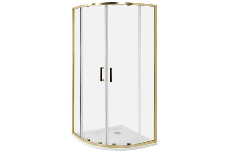 Duschväggar Jukatan Transparent/guld, 90x90x185 cm, Transparent/guld, 90x90x185 cm