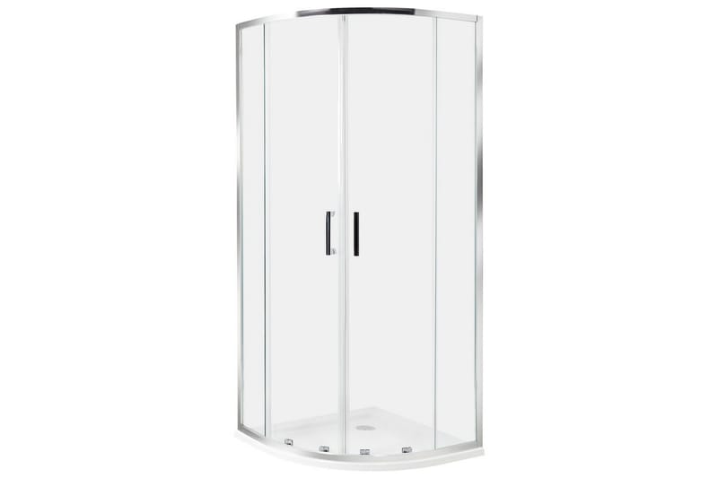 Duschväggar Jukatan Transparent/Silver, 80x80x185 cm - Transparent/Silver, 80x80x185 cm - Hus & renovering - Kök & bad - Badrum - Duschar