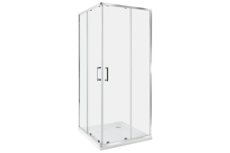 Duschväggar Tela Transparent/Silver, 80x80x185 cm - Transparent/Silver, 80x80x185 cm - Hus & renovering - Kök & bad - Badrum - Duschar
