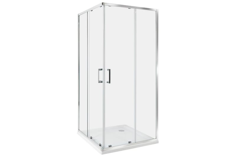 Duschväggar Tela Transparent/Silver, 90x90x185 cm - Transparent/Silver, 90x90x185 cm - Hus & renovering - Kök & bad - Badrum - Duschar