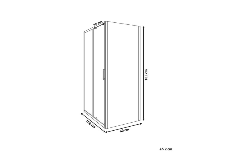 Duschväggar Yoro Transparent/guld - Transparent/guld - Hus & renovering - Kök & bad - Badrum - Duschar